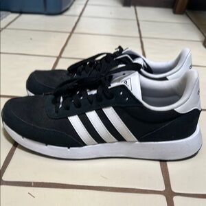 Adidas Classic Black and White Trainers